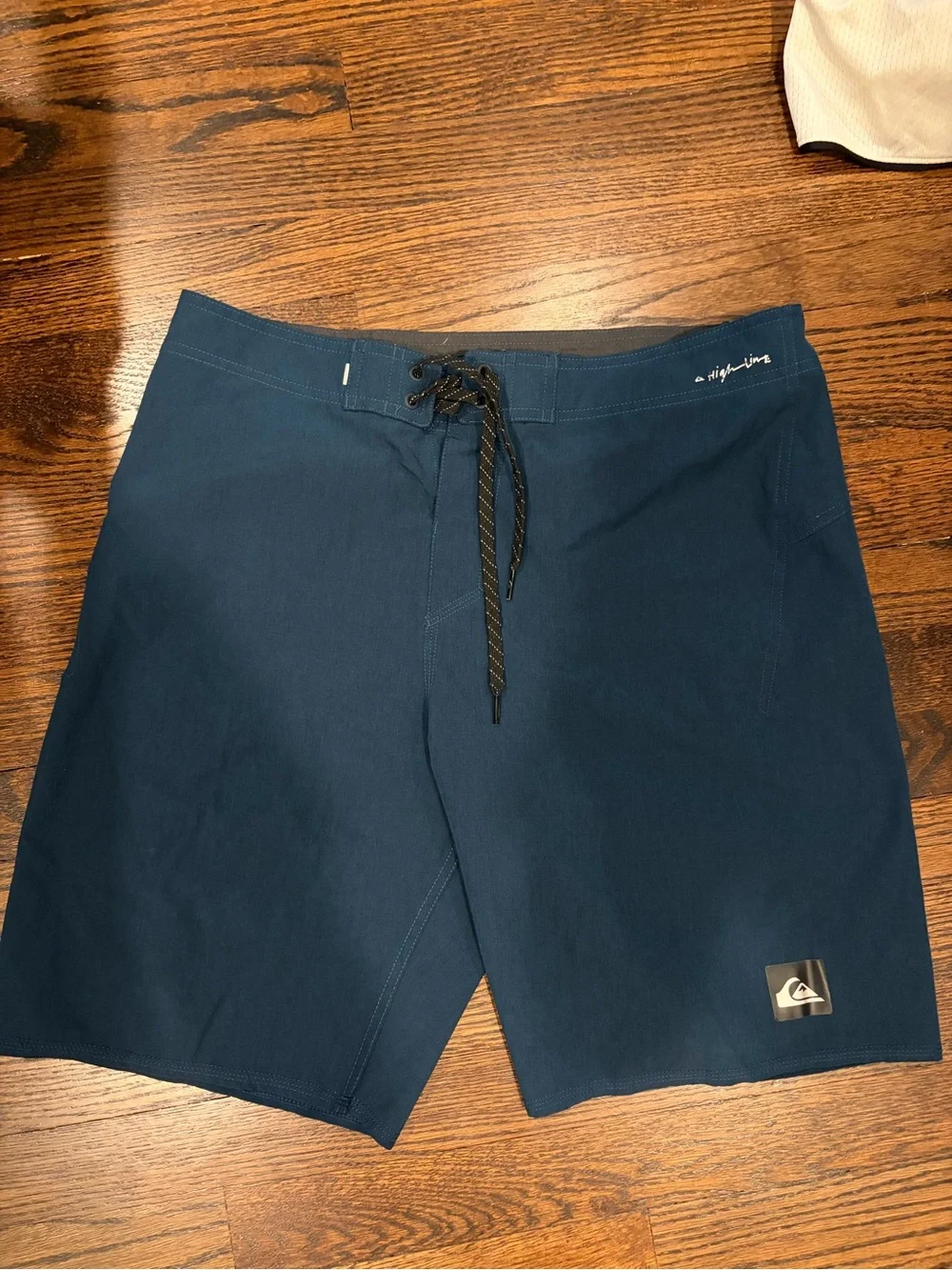 Quiksilver Men's Dark Navy Boardshorts with Black Lace